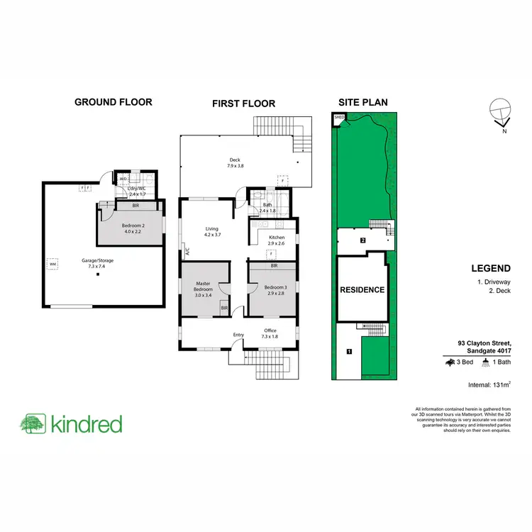 Floorplan of Homely house listing, 93 Clayton Street, Sandgate QLD 4017