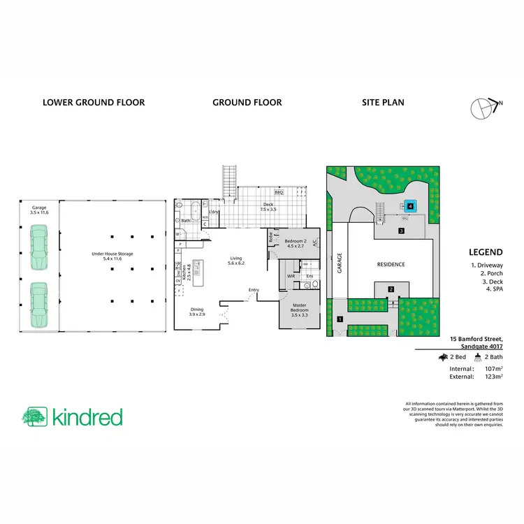 Floorplan of Homely house listing, 15 Bamford Street, Sandgate QLD 4017