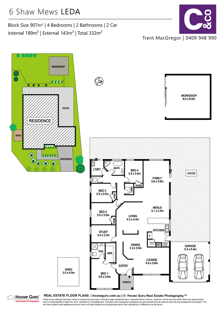 Floorplan of Homely house listing, 6 Shaw Mews, Leda WA 6170