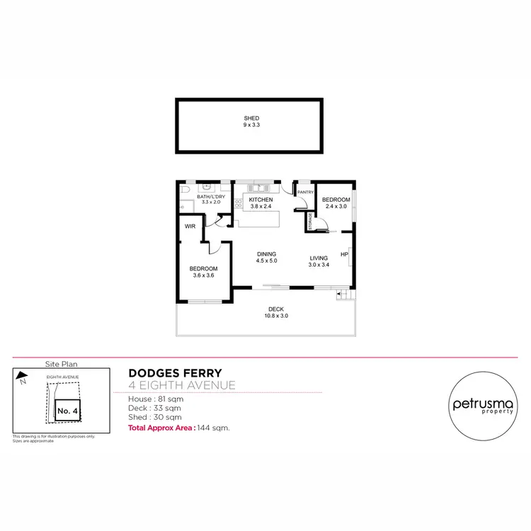 Floorplan of Homely house listing, 4 Eighth Avenue, Dodges Ferry TAS 7173