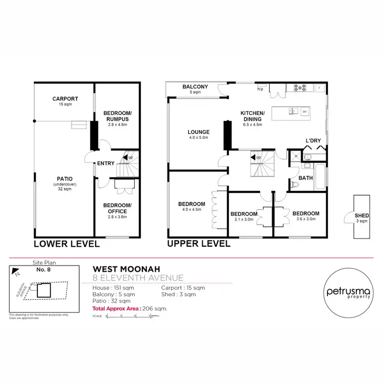 Floorplan of Homely house listing, 8 Eleventh Avenue, West Moonah TAS 7009