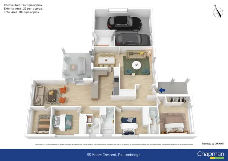 Floorplan of Homely house listing, 55 Moore Crescent, Faulconbridge NSW 2776