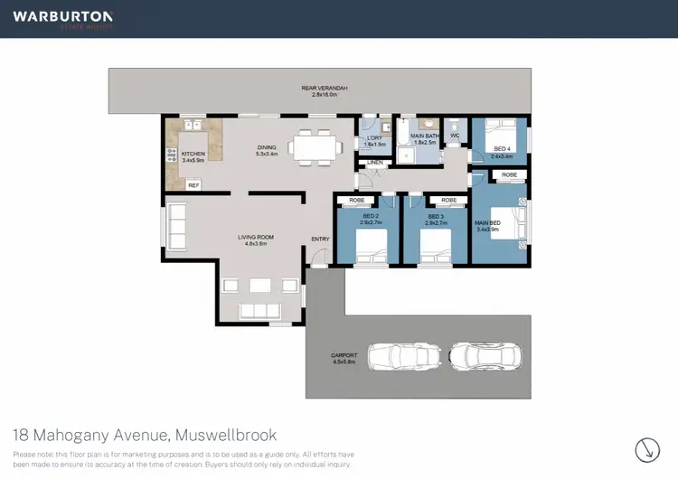 Floorplan of Homely house listing, 18 Mahogany Avenue, Muswellbrook NSW 2333