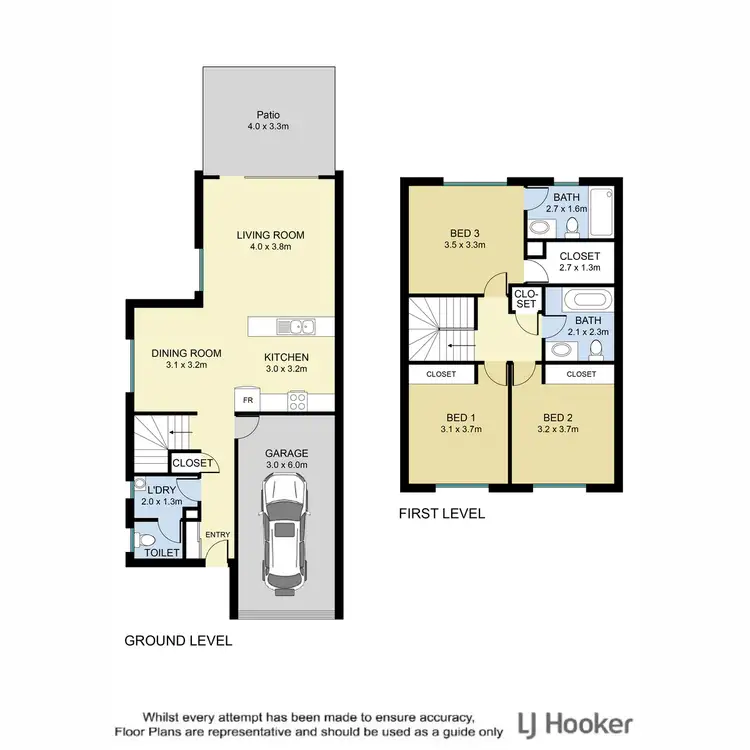 Floorplan of Homely townhouse listing, 27/20 Eminence Lane, Bridgeman Downs QLD 4035