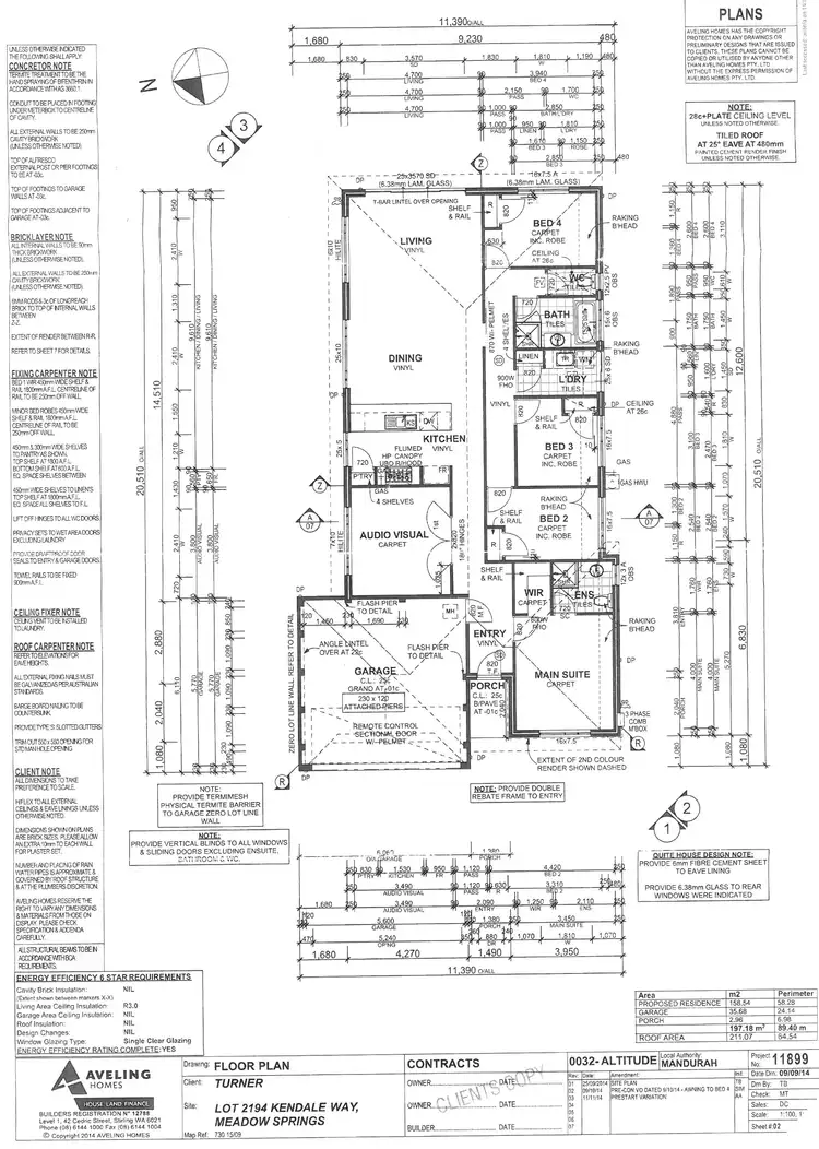 Floorplan of Homely house listing, 19 Kendale Way, Meadow Springs WA 6210
