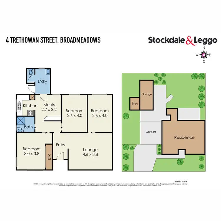 Floorplan of Homely house listing, 4 Trethowan Street, Broadmeadows VIC 3047