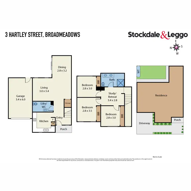 Floorplan of Homely townhouse listing, 3 Hartley Street, Broadmeadows VIC 3047