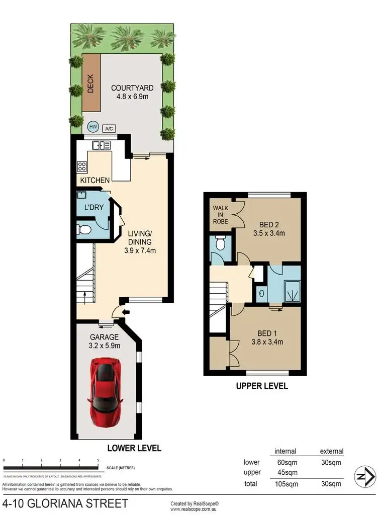 Floorplan of Homely townhouse listing, 4/10 Gloriana Street, Morningside QLD 4170