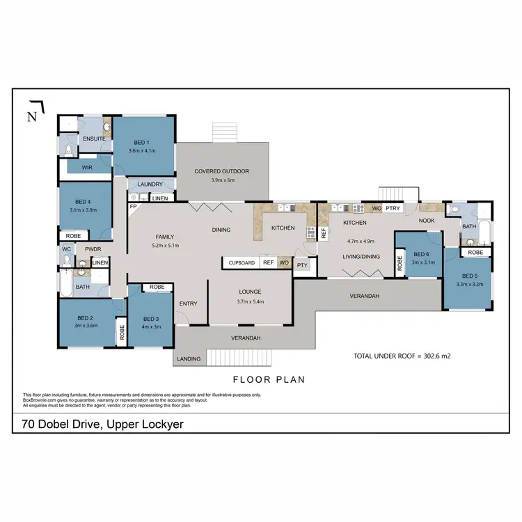 Floorplan of Homely rural property listing, 70 Dobel Drive, Upper Lockyer QLD 4352