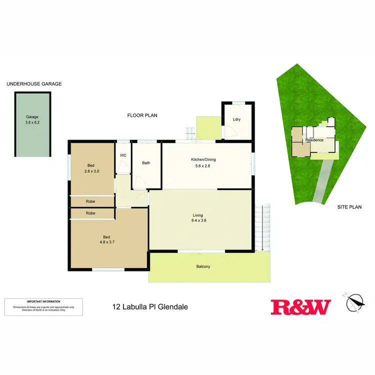 Floorplan of Homely house listing, 12 Labulla Place, Glendale NSW 2285