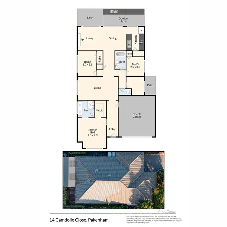 Floorplan of Homely house listing, 14 Camdolle Close, Pakenham VIC 3810