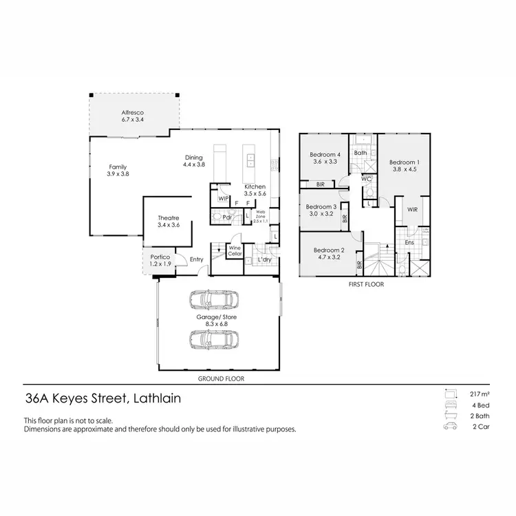 Floorplan of Homely house listing, 36A Keyes Street, Lathlain WA 6100