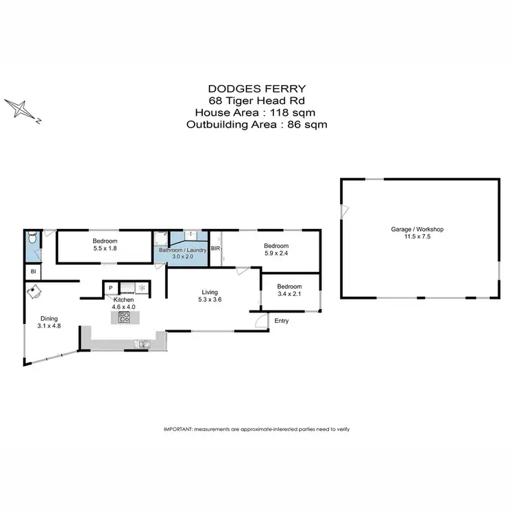 Floorplan of Homely house listing, 68 Tiger Head Road, Dodges Ferry TAS 7173