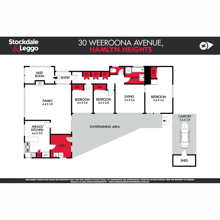 Floorplan of Homely house listing, 30 Weeroona Avenue, Hamlyn Heights VIC 3215