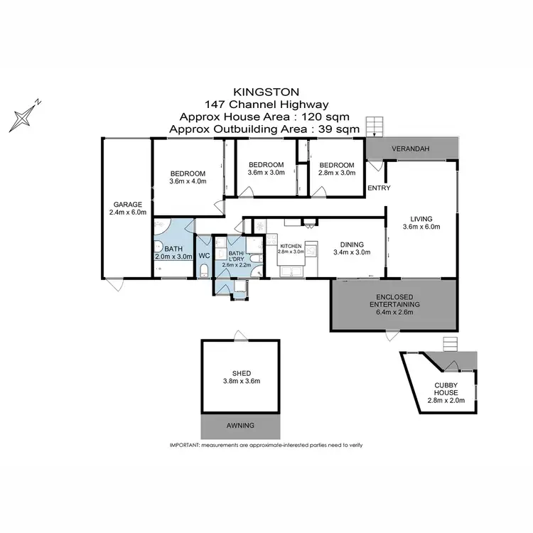 Floorplan of Homely house listing, 147 Channel Highway, Kingston TAS 7050