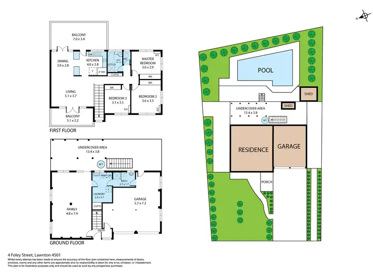 Floorplan of Homely house listing, 4 Foley Street, Lawnton QLD 4501