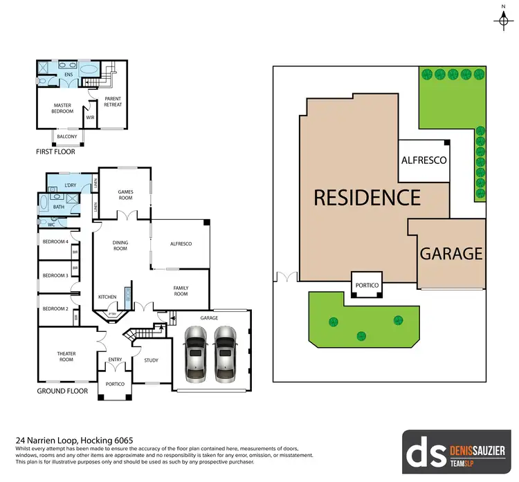 Floorplan of Homely house listing, 24 Narrien Loop, Hocking WA 6065