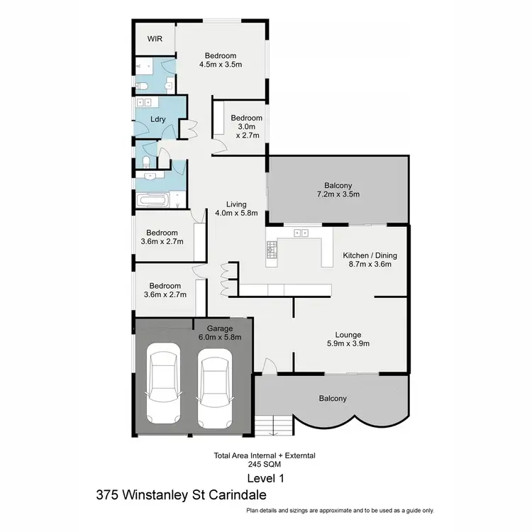 Floorplan of Homely house listing, 375 Winstanley Street, Carindale QLD 4152