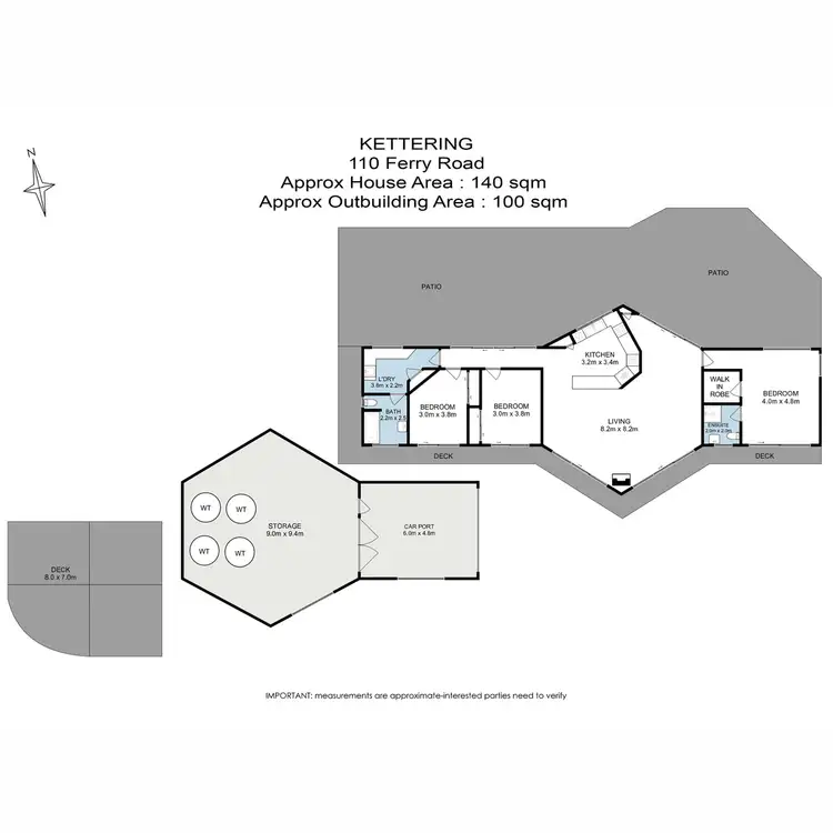 Floorplan of Homely house listing, 110 Ferry Road, Kettering TAS 7155