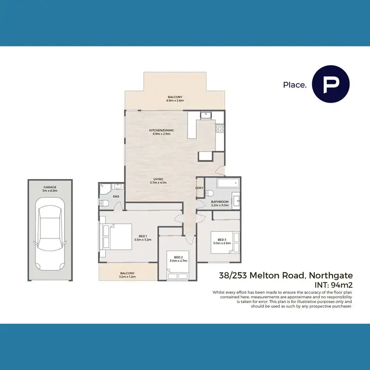 Floorplan of Homely unit listing, 38/253 Melton Road, Northgate QLD 4013