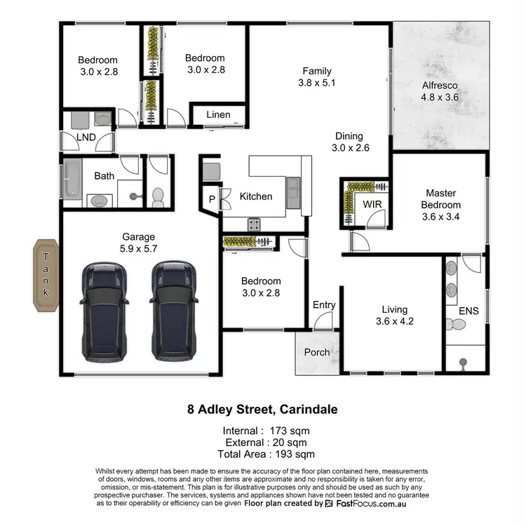 Floorplan of Homely house listing, 8 Adley Street, Carindale QLD 4152