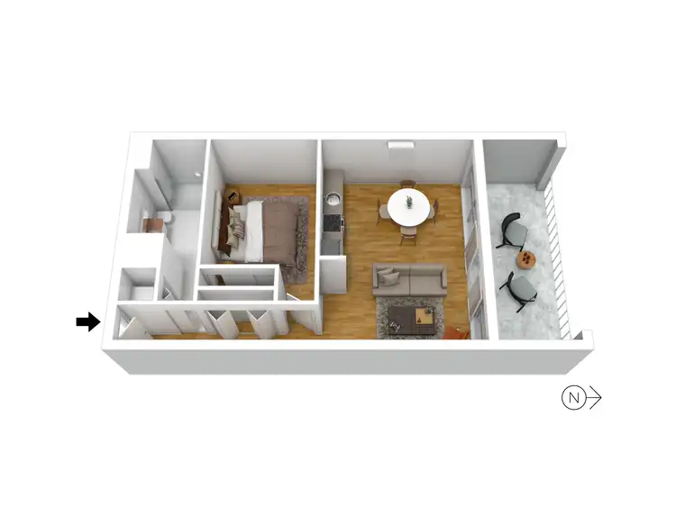 Floorplan of Homely apartment listing, 406/6-8 Wirra Drive, New Port SA 5015