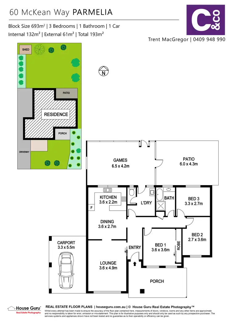 Floorplan of Homely house listing, 60 Mckean Way, Parmelia WA 6167