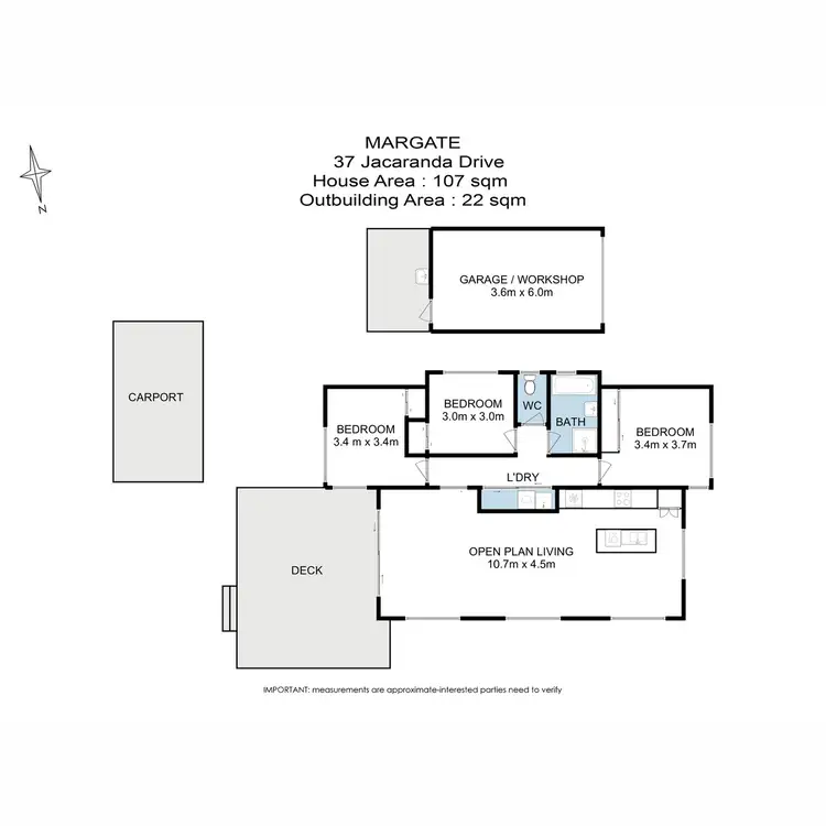 Floorplan of Homely house listing, 37 Jacaranda Drive, Margate TAS 7054