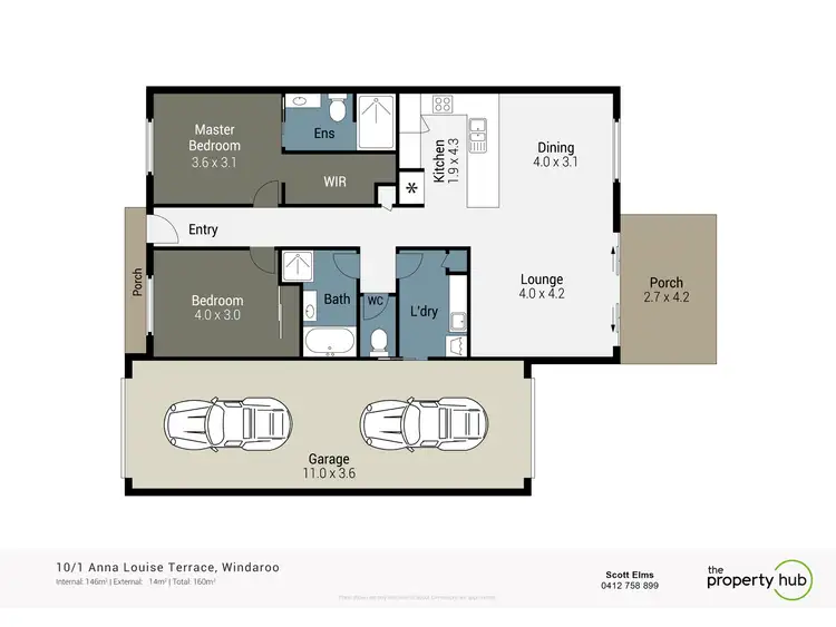 Floorplan of Homely townhouse listing, 10/1-5 Anna Louise Terrace, Windaroo QLD 4207