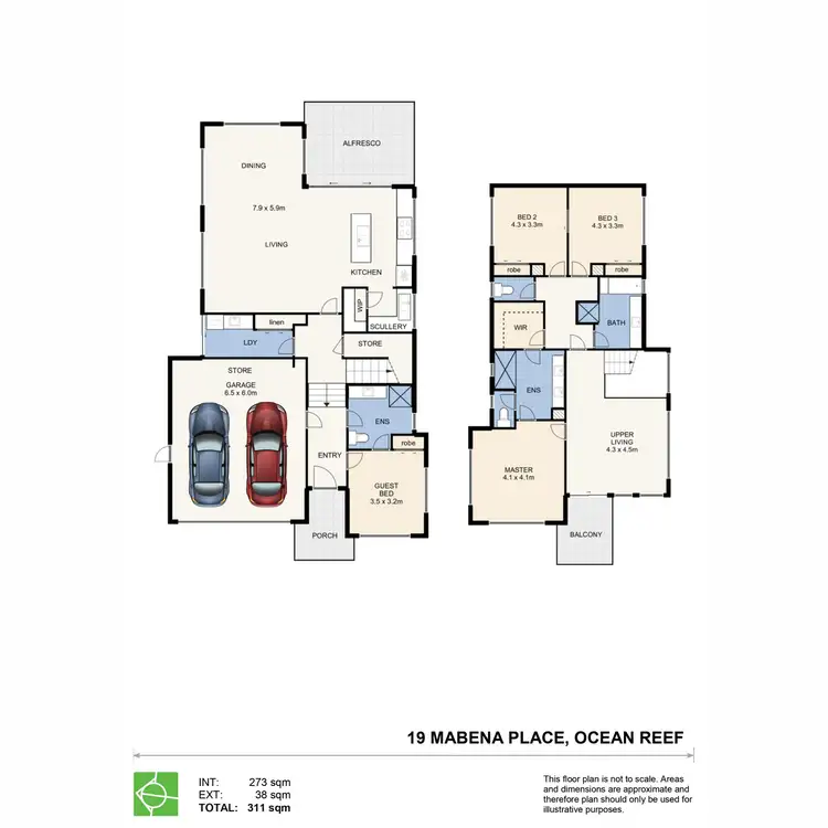 Floorplan of Homely house listing, 19 Mabena Place, Ocean Reef WA 6027