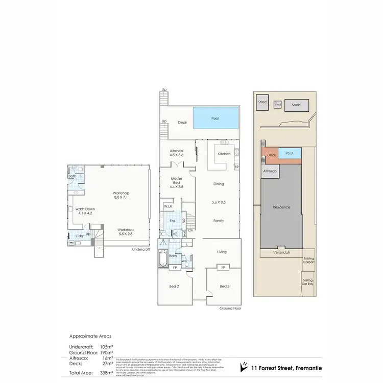 Floorplan of Homely house listing, 11 Forrest Street, Fremantle WA 6160