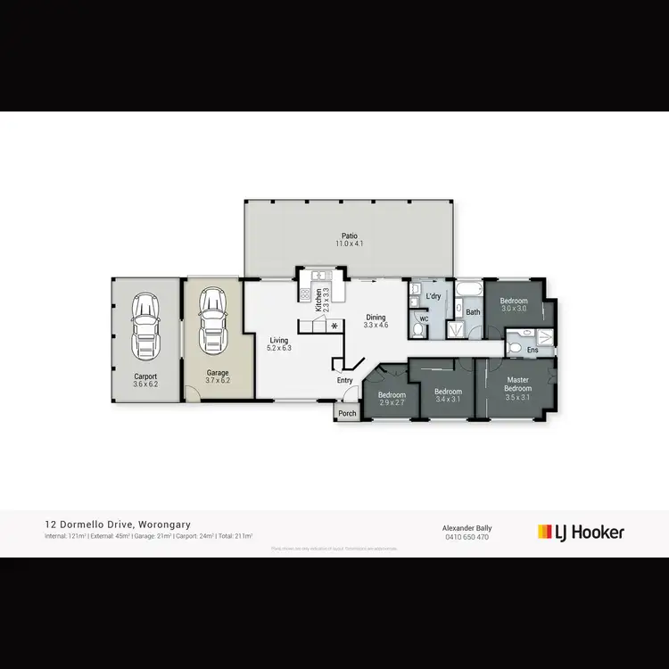 Floorplan of Homely house listing, 12 Dormello Drive, Worongary QLD 4213