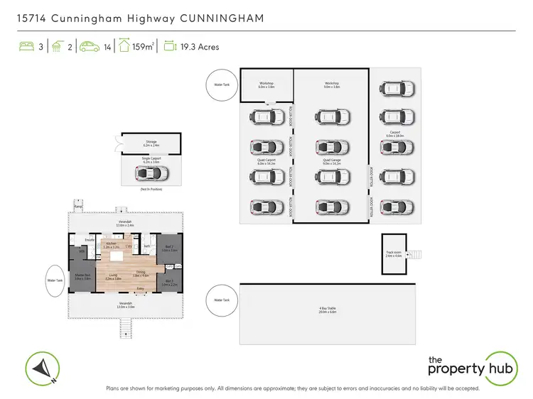 Floorplan of Homely house listing, 15714 Cunningham Highway, Cunningham QLD 4370