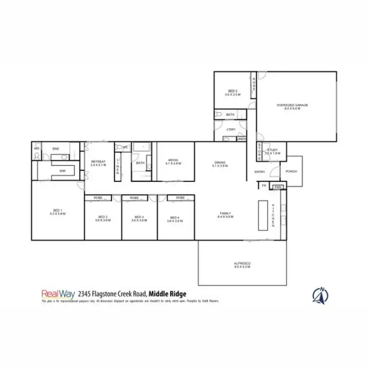 Floorplan of Homely house listing, 2345 Flagstone Creek Road, Silver Ridge QLD 4352