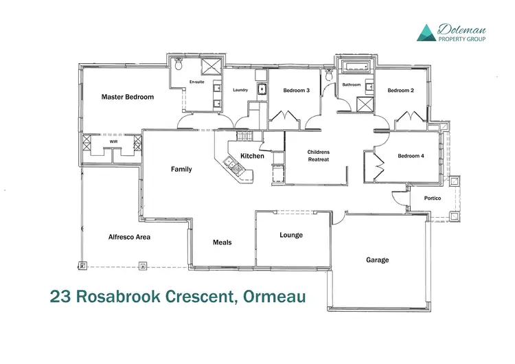 Floorplan of Homely house listing, 23 Rosabrook Crescent, Ormeau QLD 4208