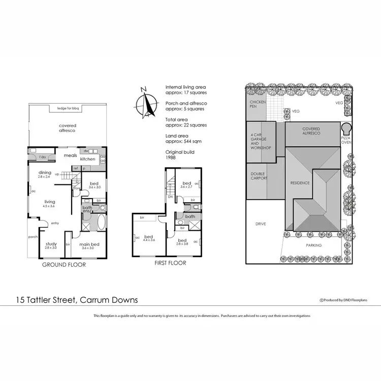 Floorplan of Homely house listing, 15 Tattler Street, Carrum Downs VIC 3201
