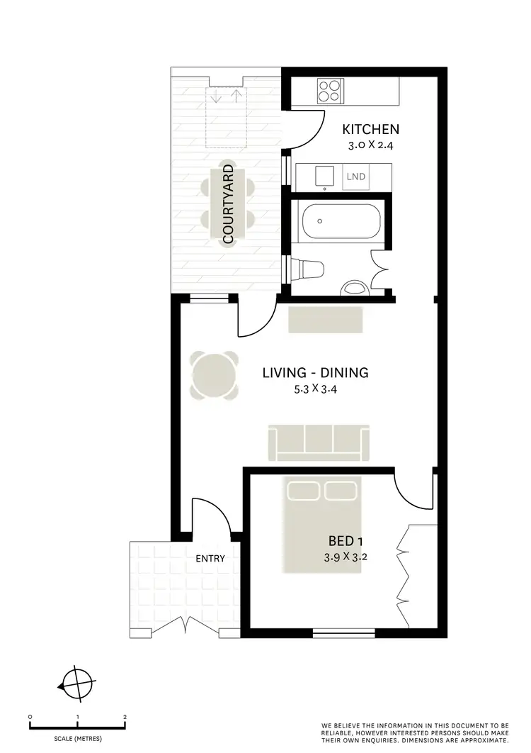 Floorplan of Homely apartment listing, 2/305-307 Liverpool Street (access via Bourke Street), Darlinghurst NSW 2010