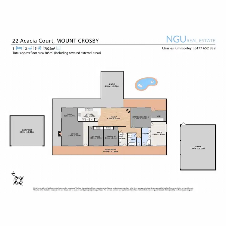 Floorplan of Homely house listing, 22 Acacia Court, Mount Crosby QLD 4306