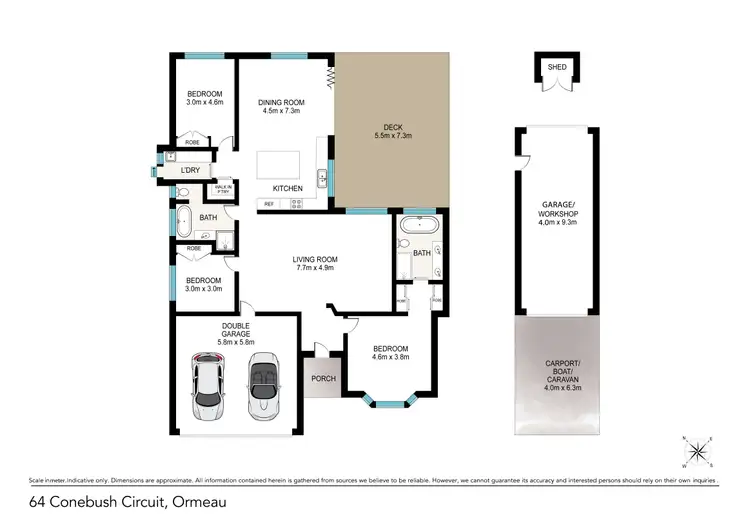 Floorplan of Homely house listing, 64 Conebush Circuit, Ormeau QLD 4208