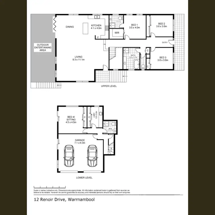 Floorplan of Homely house listing, 12 Renoir Drive, Warrnambool VIC 3280