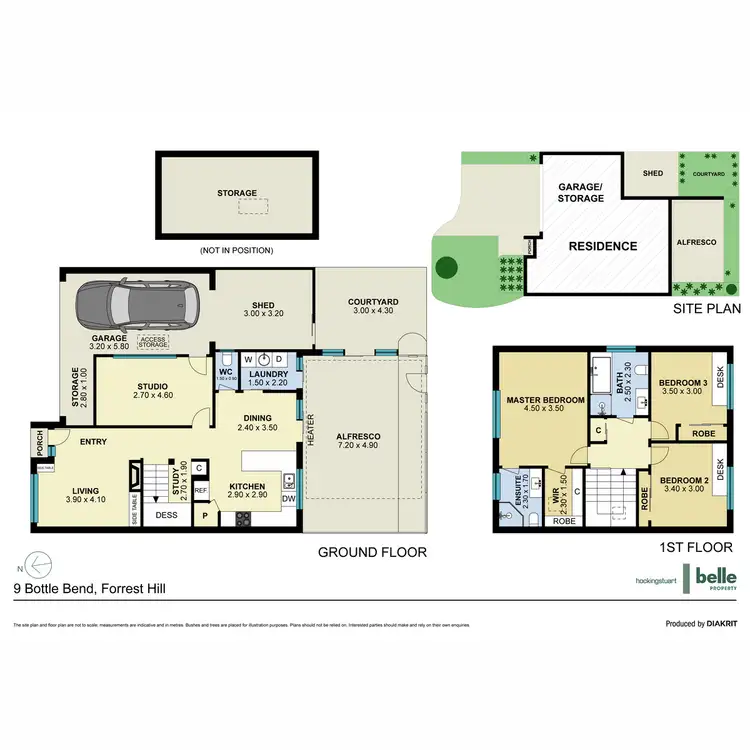 Floorplan of Homely house listing, 9 Bottle Bend, Forest Hill VIC 3131