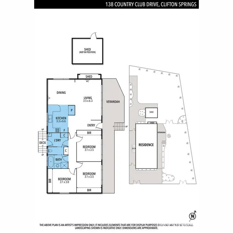 Floorplan of Homely house listing, 138 Country Club Drive, Clifton Springs VIC 3222