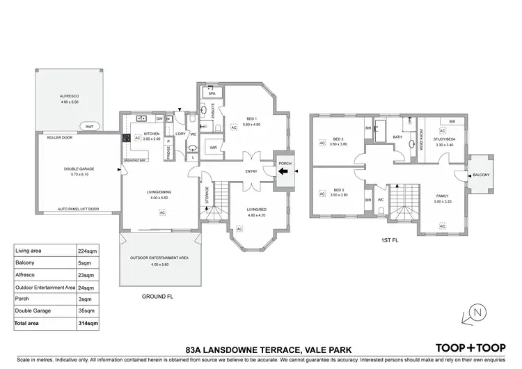 Floorplan of Homely house listing, 83A Lansdowne Terrace, Vale Park SA 5081