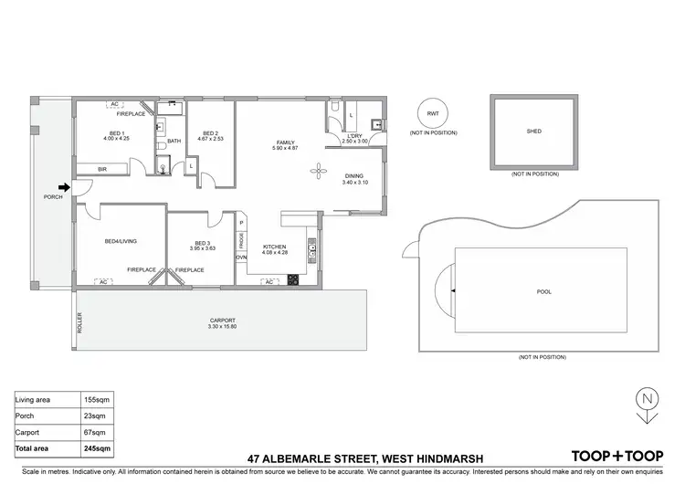 Floorplan of Homely house listing, 47 Albemarle Street, West Hindmarsh SA 5007