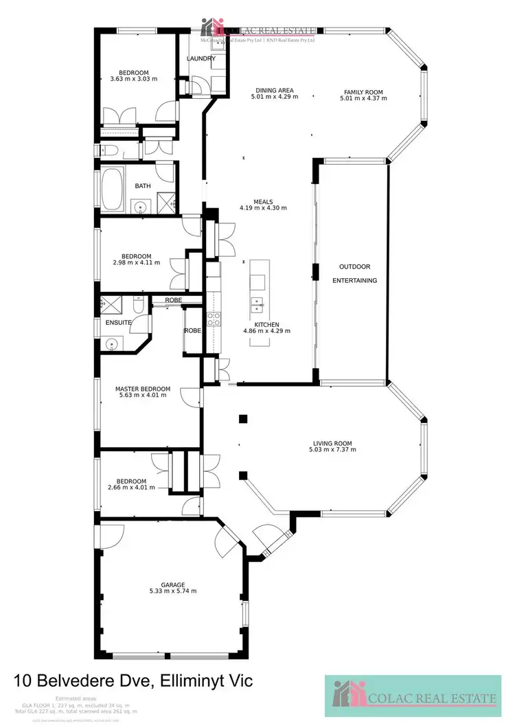 Floorplan of Homely house listing, 10 Belvedere Drive, Elliminyt VIC 3250