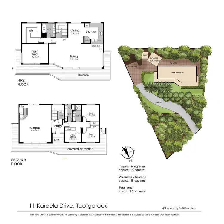 Floorplan of Homely house listing, 11 Kareela Drive, Tootgarook VIC 3941