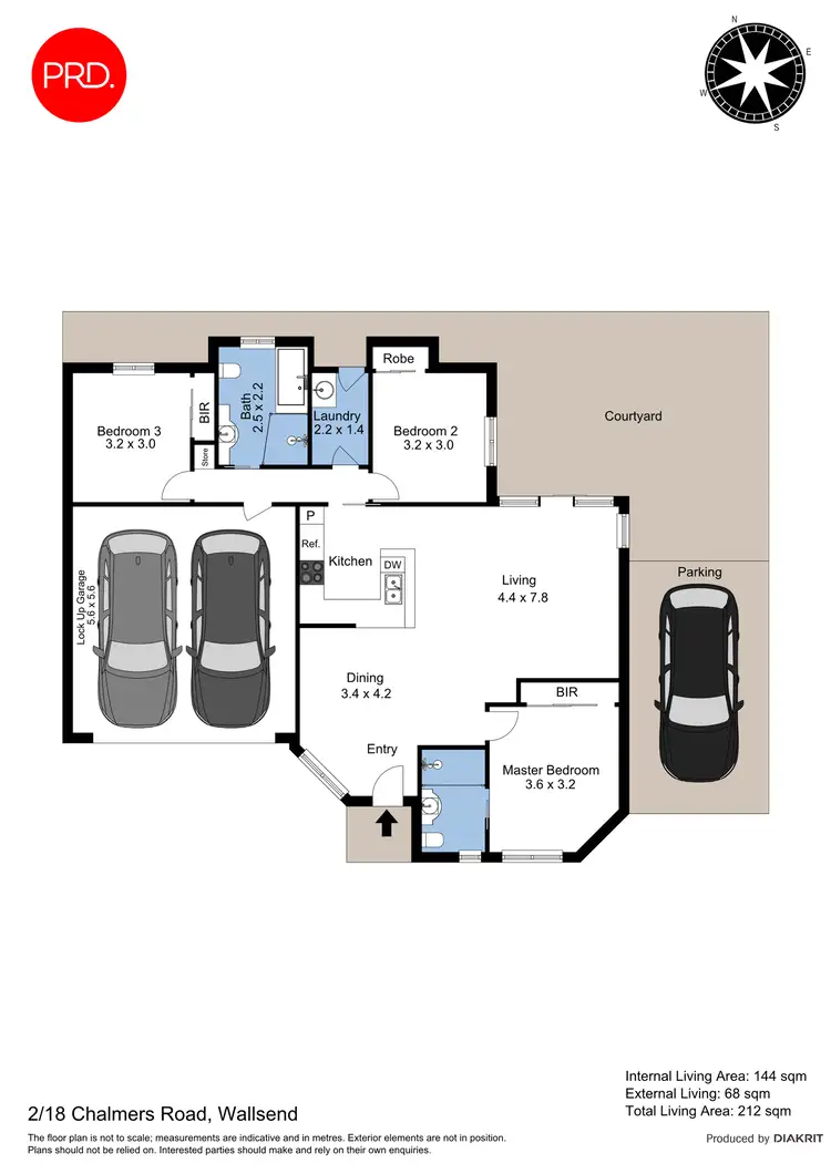 Floorplan of Homely villa listing, 2/18 Chalmers Road, Wallsend NSW 2287