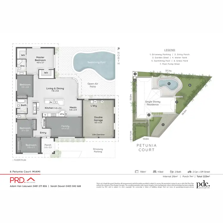 Floorplan of Homely house listing, 6 Petunia Court, Miami QLD 4220