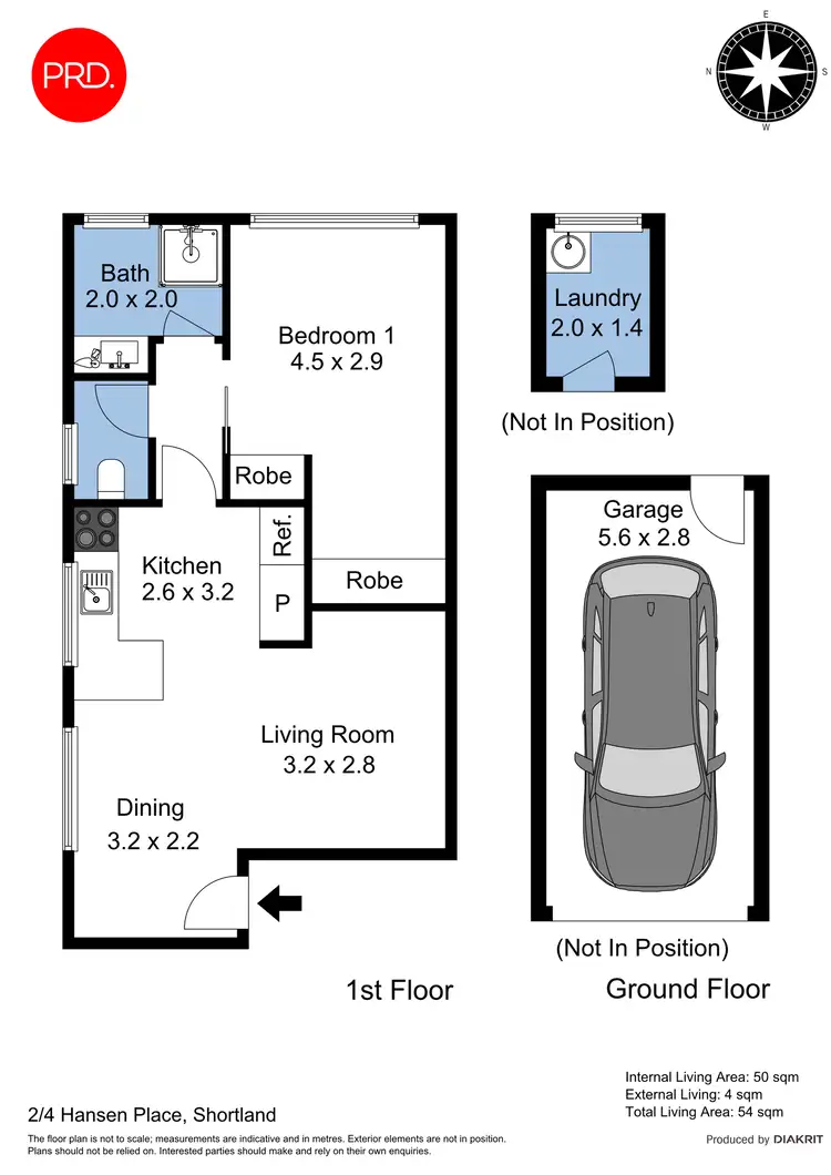 Floorplan of Homely unit listing, 2/4 Hansen Place, Shortland NSW 2307