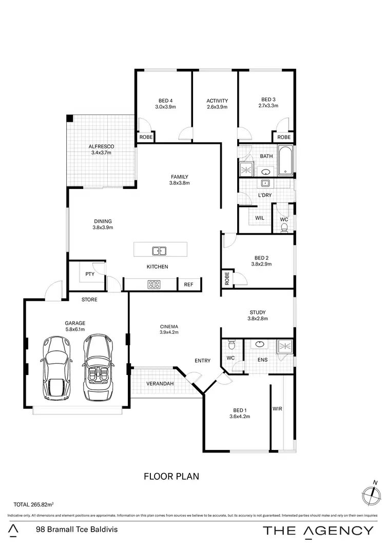 Floorplan of Homely house listing, 98 Bramall Terrace, Baldivis WA 6171